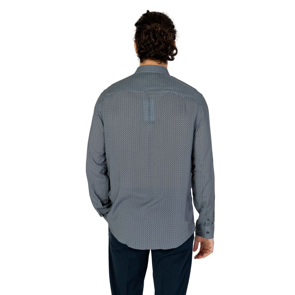 Armani Exchange Grå Viskosskjorta