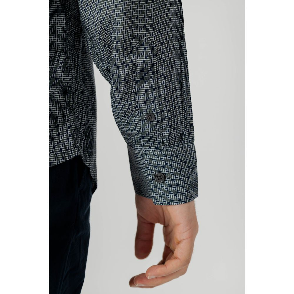 Armani Exchange Grå Viskosskjorta