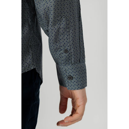 Armani Exchange Grå Viskosskjorta