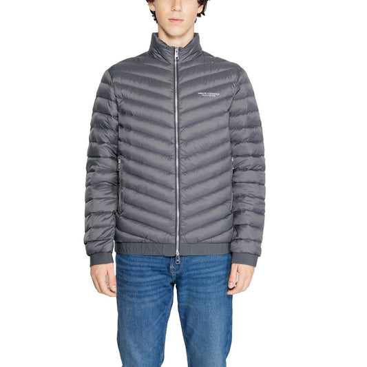 Armani Exchange Grå Polyesterjackor &amp; Kappa