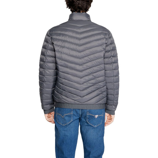 Armani Exchange Grå Polyesterjackor &amp; Kappa