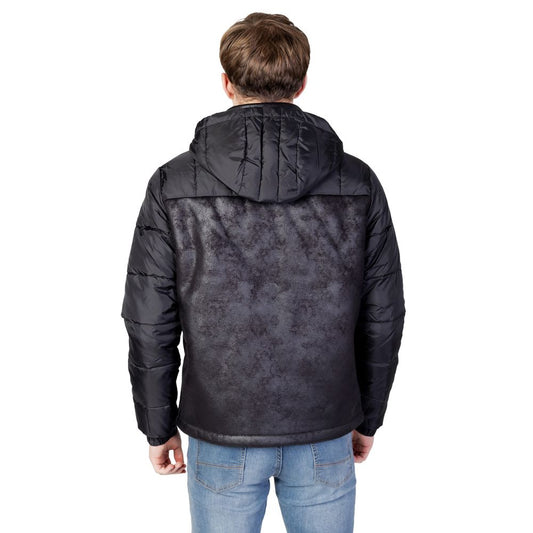 EA7 Emporio Armani Svarta Polyesterjackor &amp; Kappa