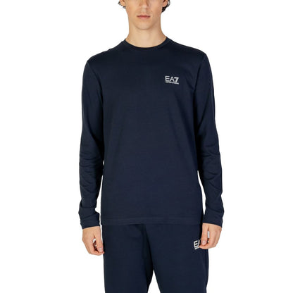 EA7 Emporio Armani Blå Bomull Långärmad