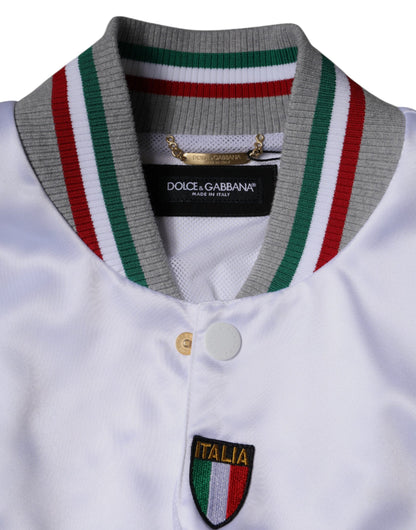 Dolce &amp; Gabbana Flerfärgad Italia Bomberjacka Med Knappar