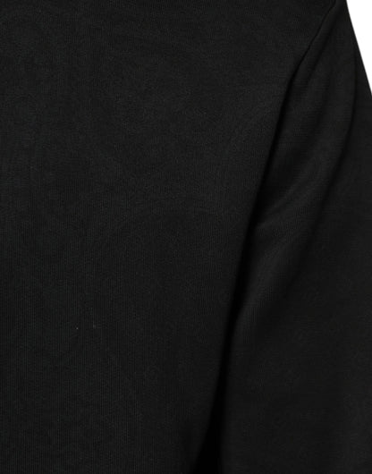 Dolce &amp; Gabbana Svart bomullsbomberjacka med dragkedja och huva