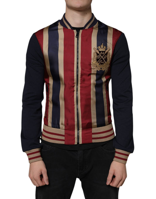 Dolce &amp; Gabbana Flerfärgad #DGMillennials Full Zip Herr Bomberjacka