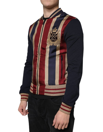 Dolce &amp; Gabbana Flerfärgad #DGMillennials Full Zip Herr Bomberjacka