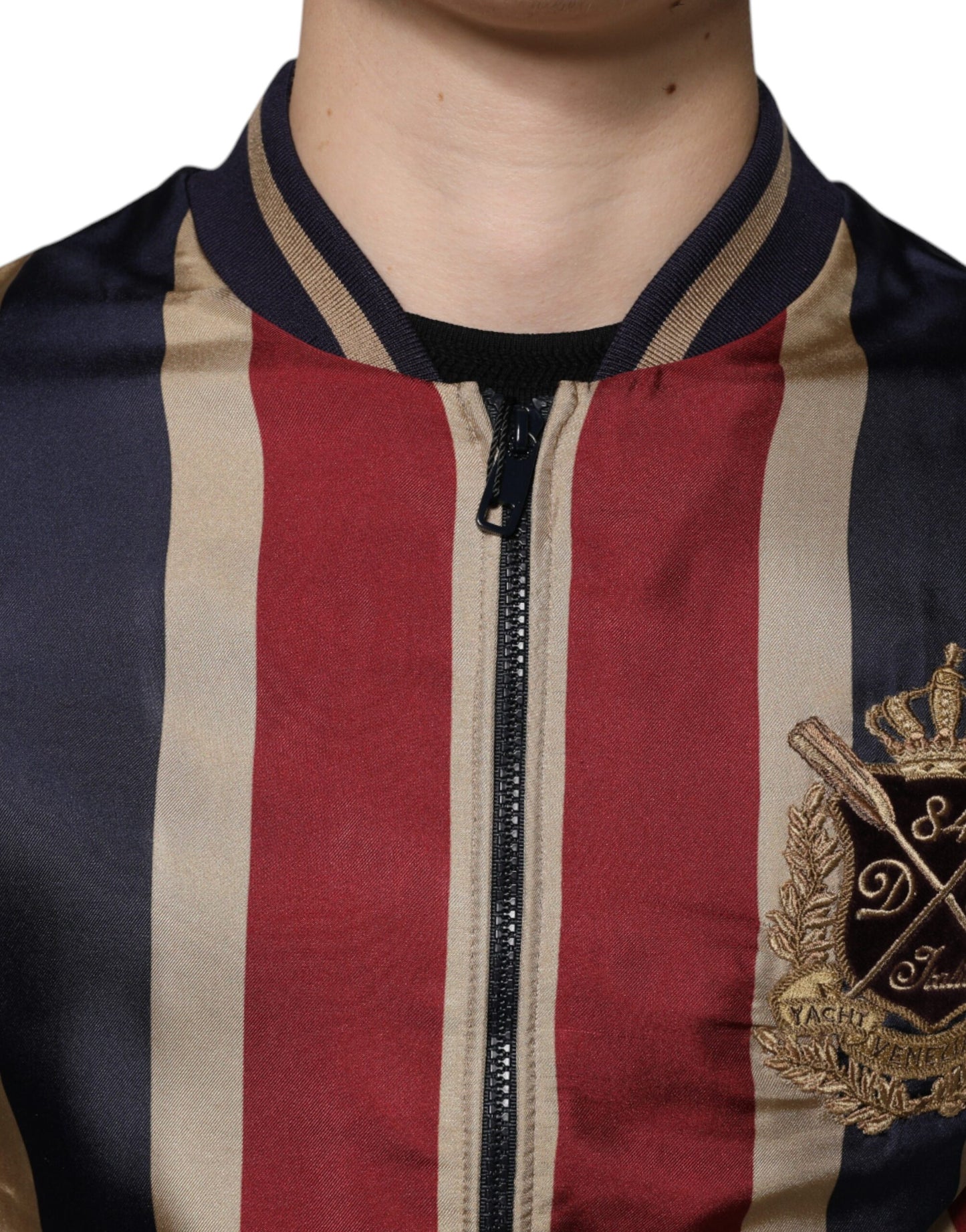 Dolce &amp; Gabbana Flerfärgad #DGMillennials Full Zip Herr Bomberjacka