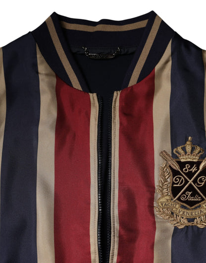 Dolce &amp; Gabbana Flerfärgad #DGMillennials Full Zip Herr Bomberjacka
