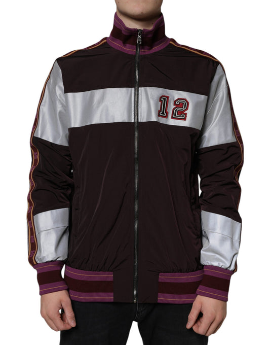 Dolce &amp; Gabbana Flerfärgad Full Zip Jersey Herr Bomberjacka