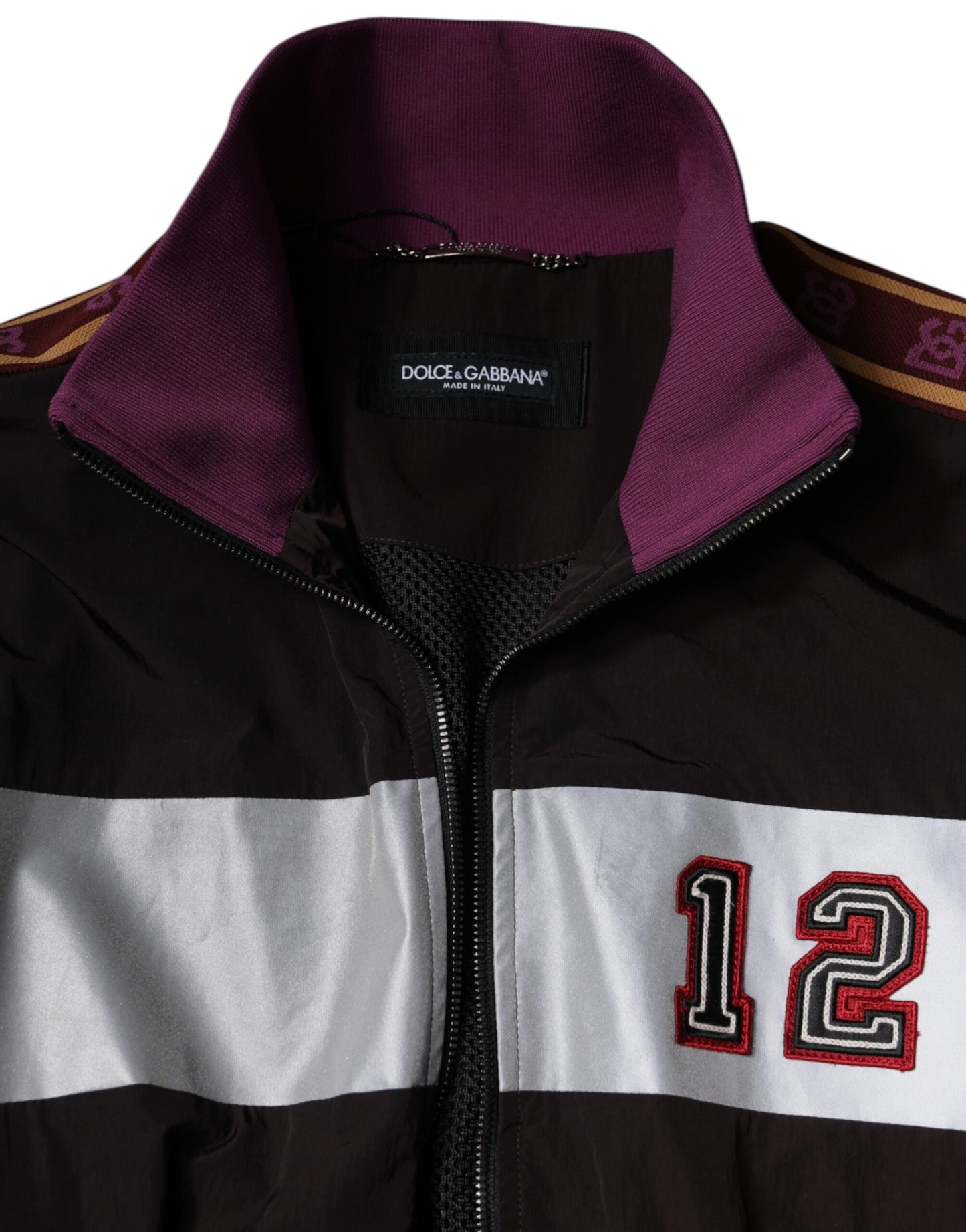 Dolce &amp; Gabbana Flerfärgad Full Zip Jersey Herr Bomberjacka