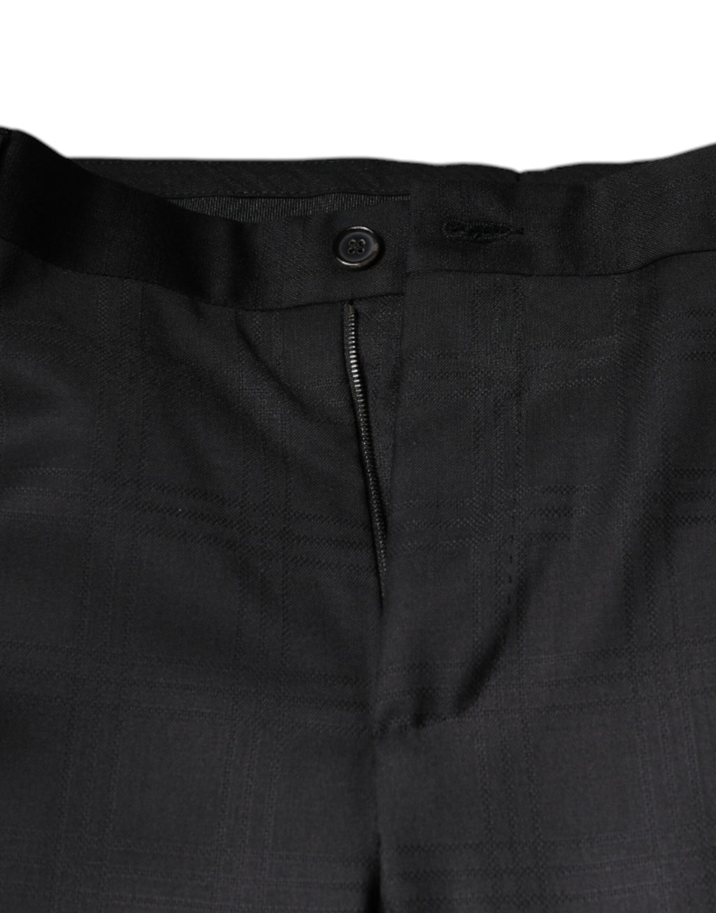 Svart ull, enkeltspent formelt dress