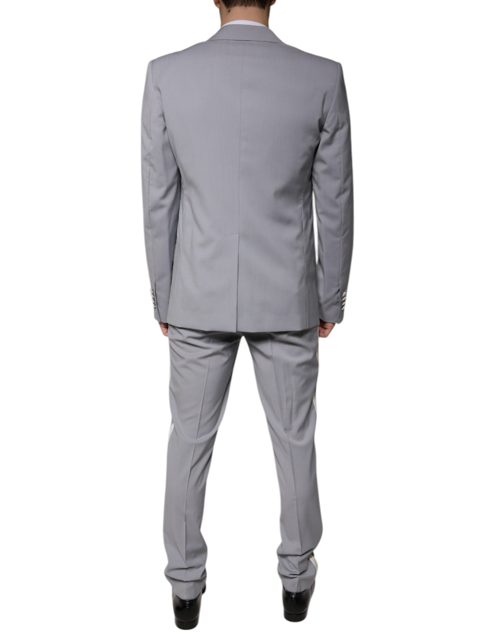 Grå ull 3-delt slim fit formelt dress