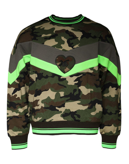 Dolce &amp; Gabbana Flerfärgad Kamouflage Sweatshirttröja