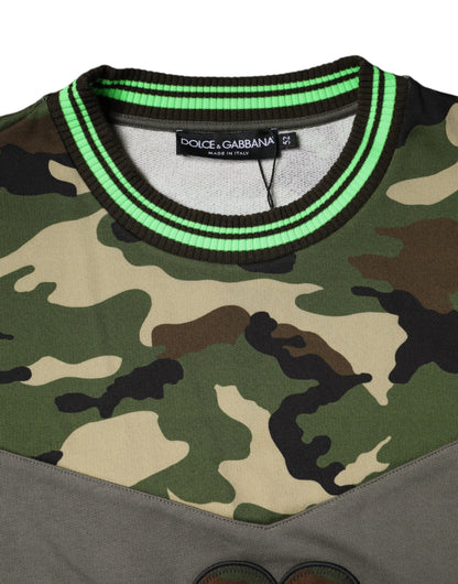 Dolce &amp; Gabbana Flerfärgad Kamouflage Sweatshirttröja