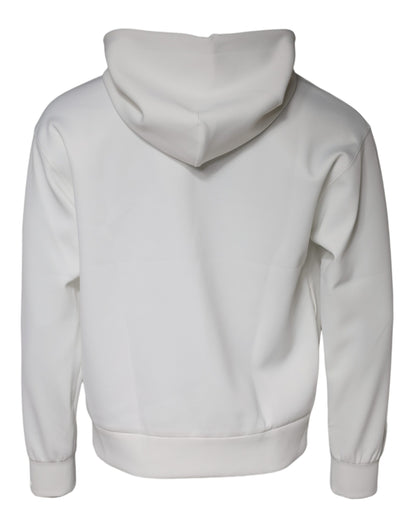 Dolce &amp; Gabbana Vit DG Logo Hoodie Herrtröja