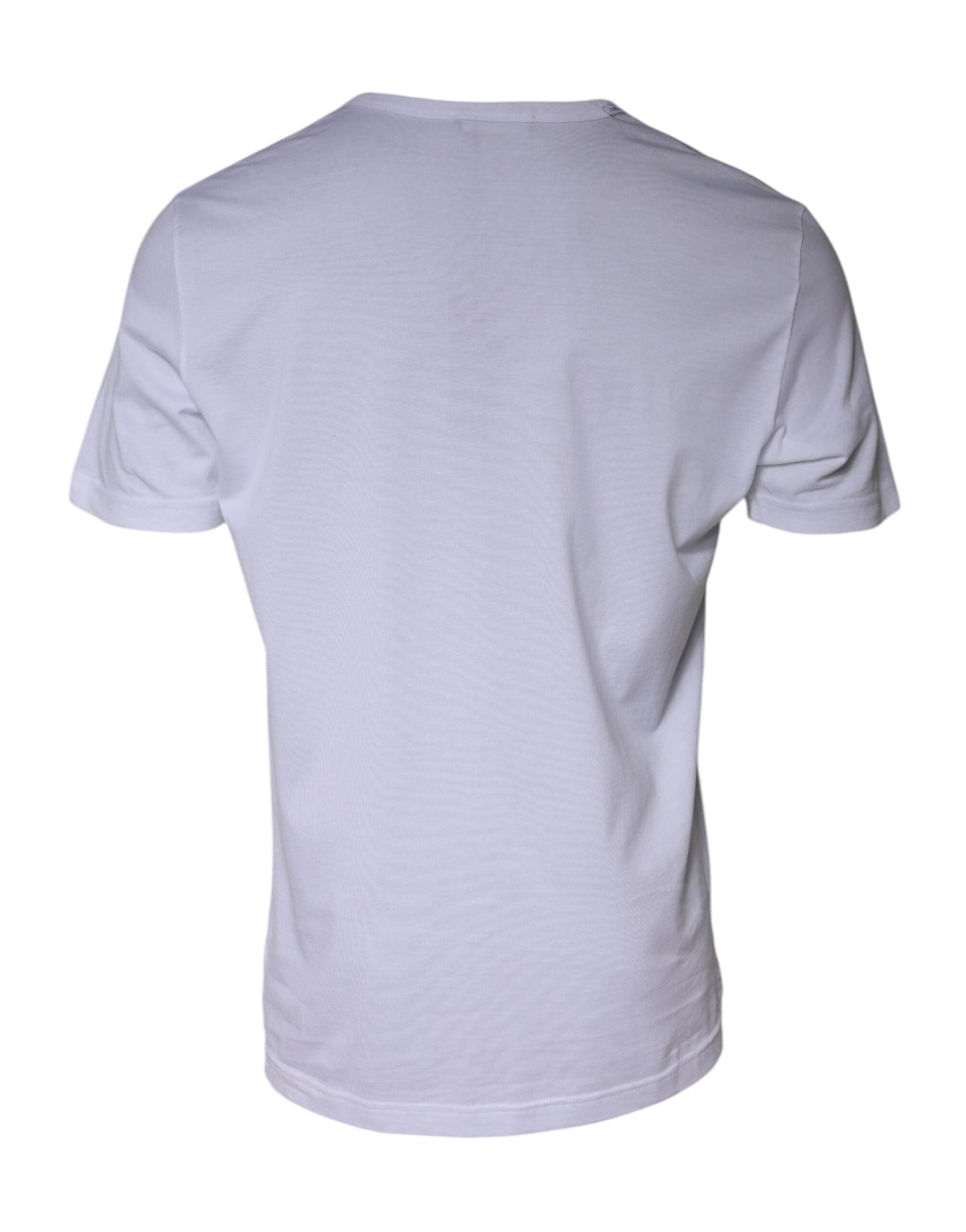 Dolce &amp; Gabbana Hvit Paradiso Bomulls-T-skjorte med korte ermer