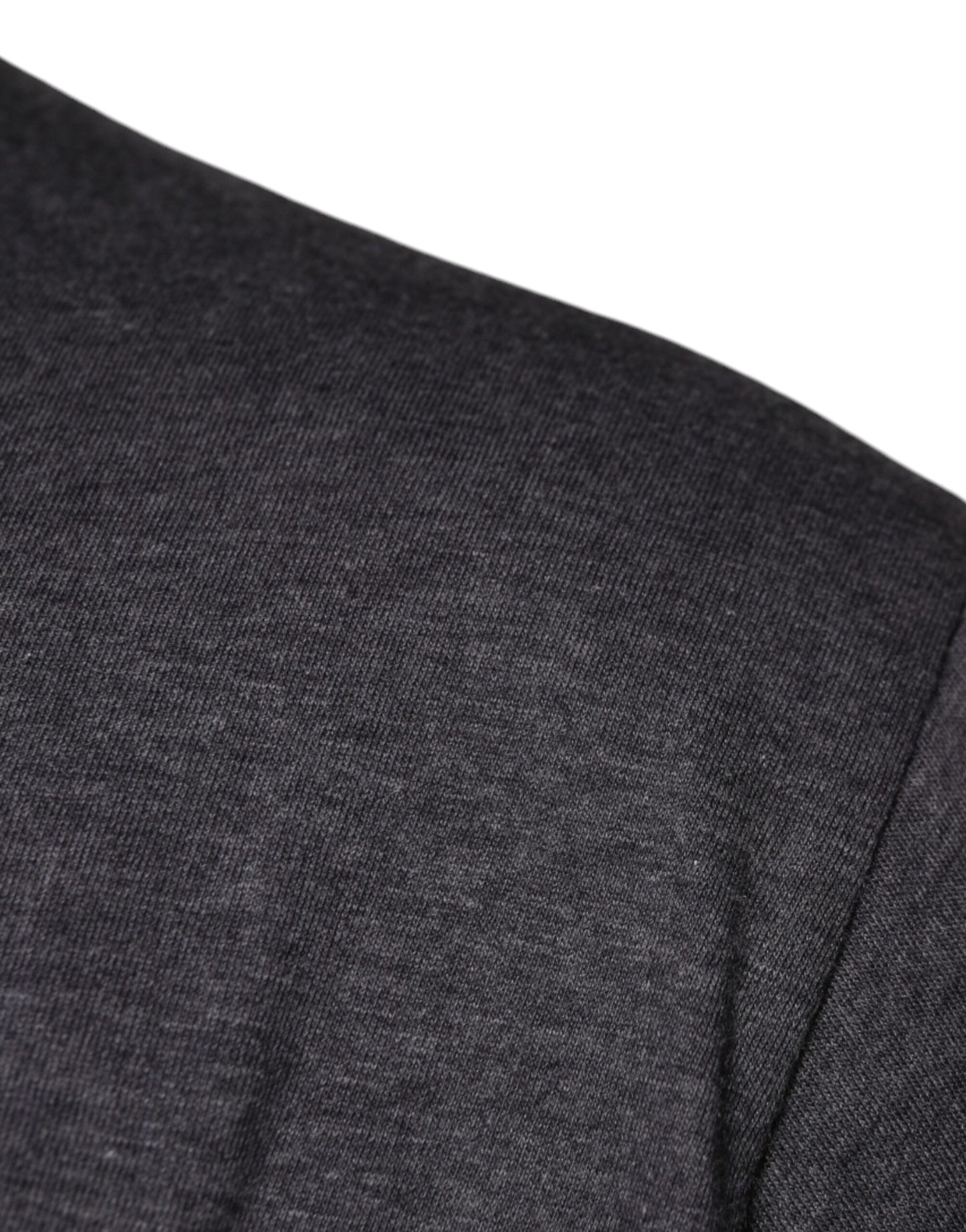 Dolce &amp; Gabbana grå t-shirt i bomull med rund hals och logotypmärke