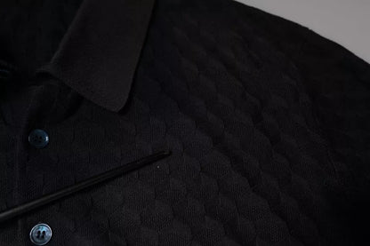 Dolce &amp; Gabbana Flerfärgad Sidentröja med Knappkrage