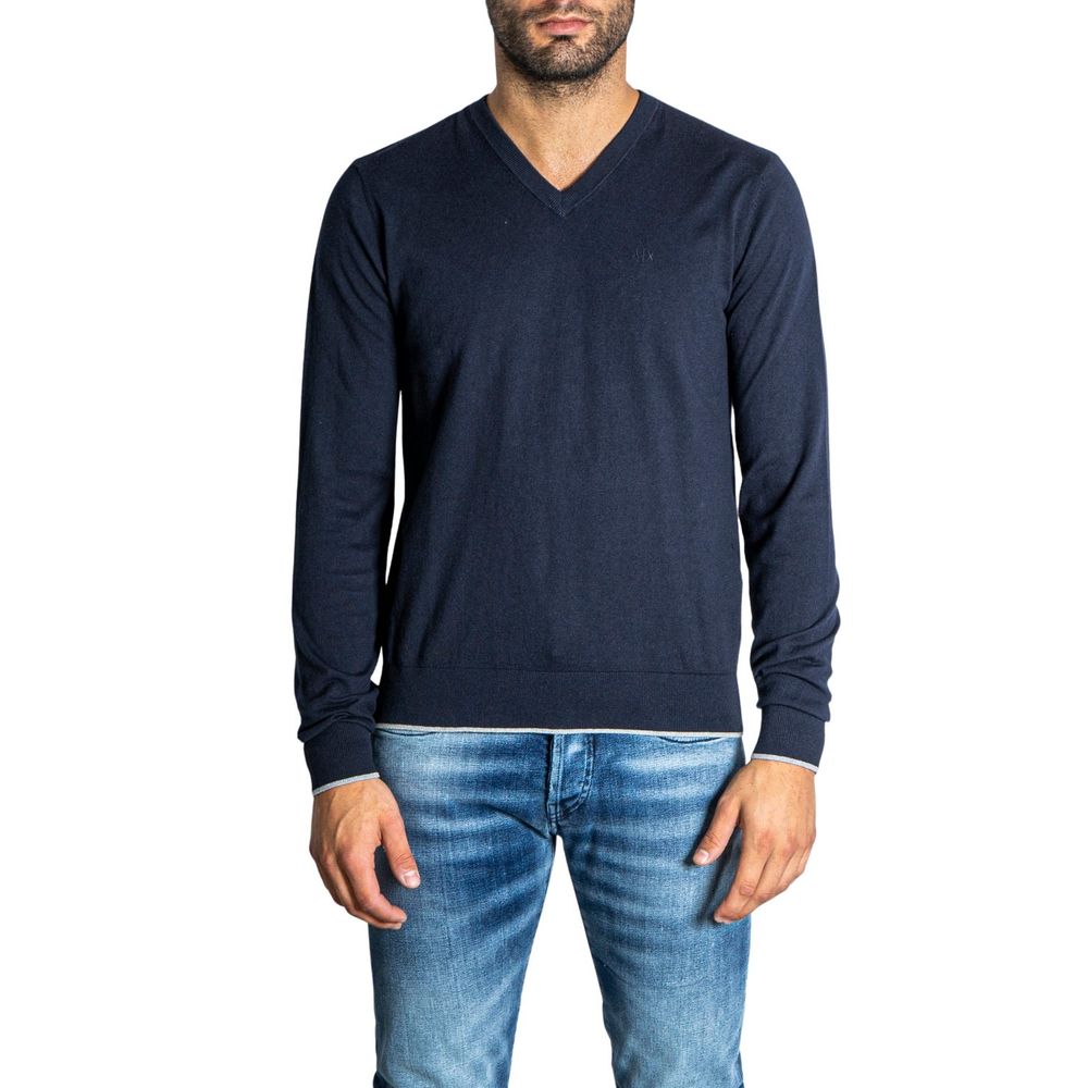 Armani Exchange Blå Bomulls Sportkläder