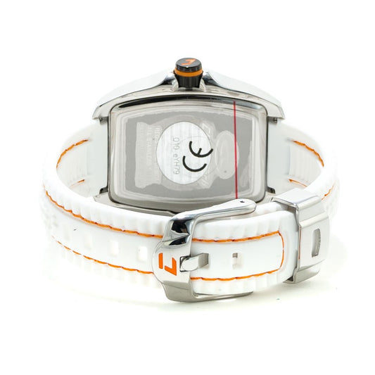 Chronotech vit gummiklocka
