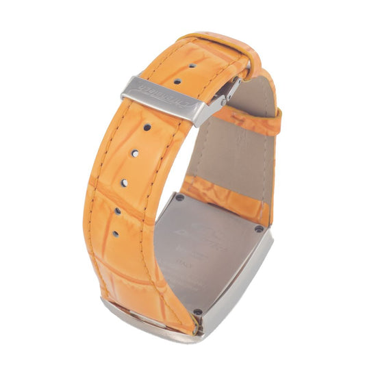 Chronotech Orange Läderklocka