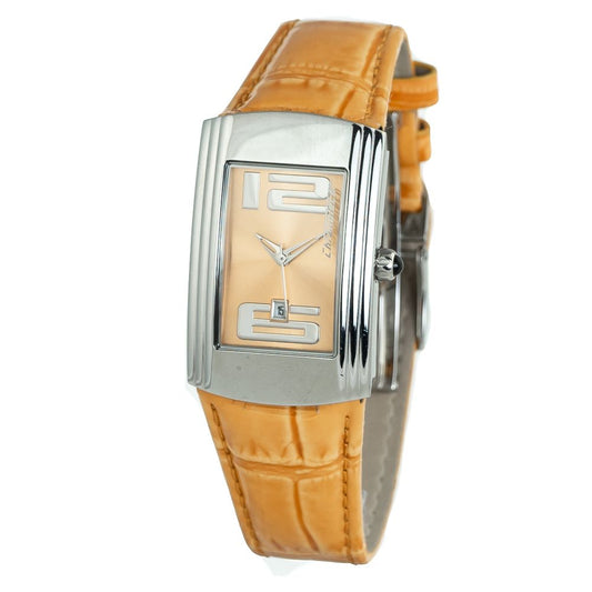 Chronotech Orange Läderklocka