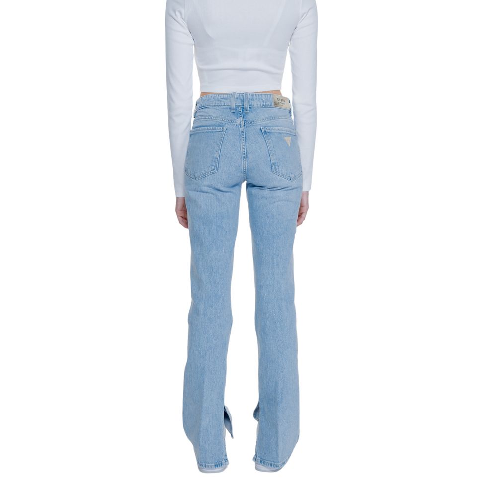 Lyseblå bomullsmomjeans