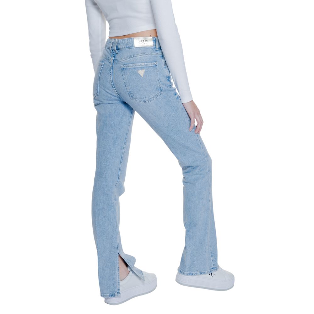 Lyseblå bomullsmomjeans