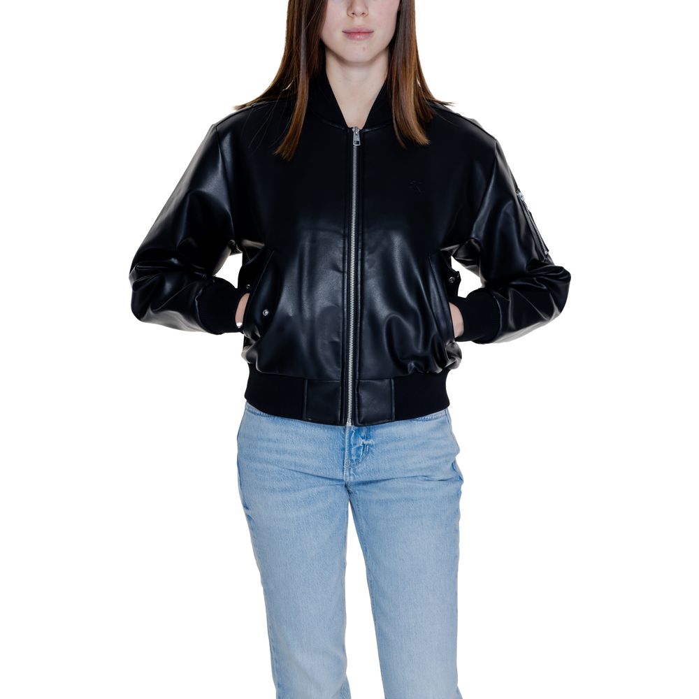 Calvin Klein Jeans svarta polyetenjackor och kappa