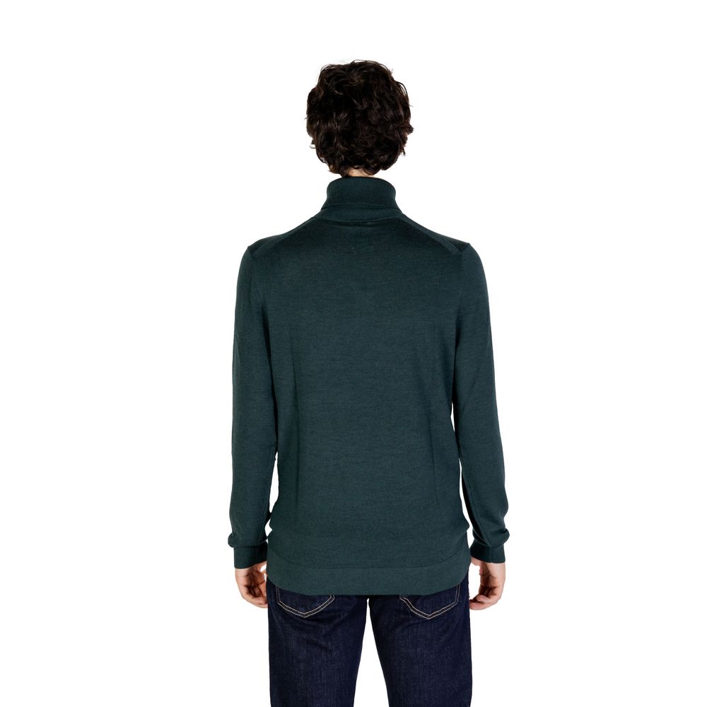 Calvin Klein Grön Ull Polotröja