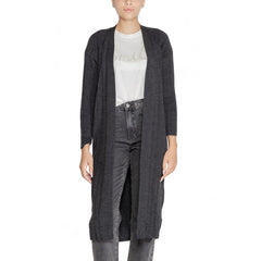 Only Gray Marabou Cardigan
