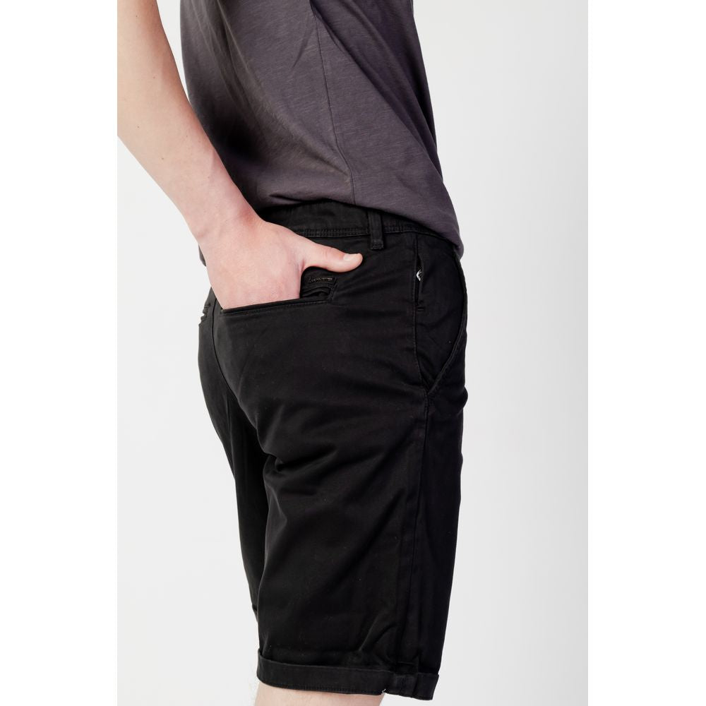 Svarta bomullsshorts