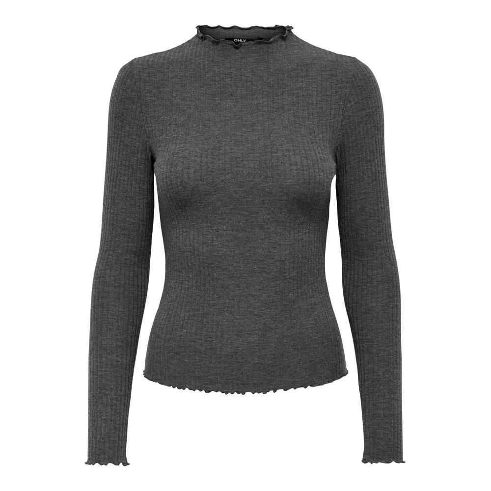 Grå polotröja i polyester