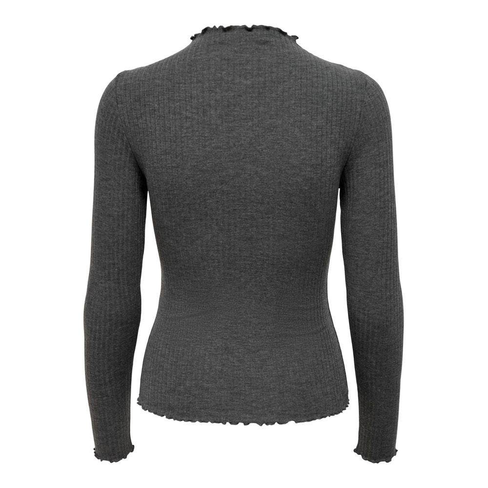 Grå polotröja i polyester