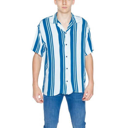Jack Jones Blå Viskos Kortärmad