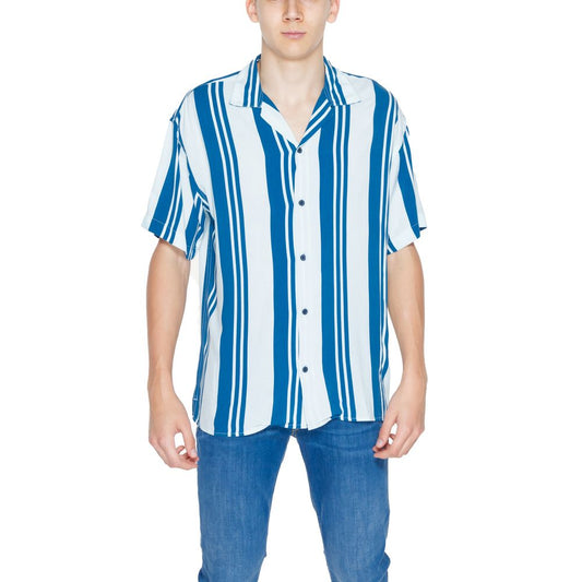 Jack Jones Blå Viskos Kortärmad