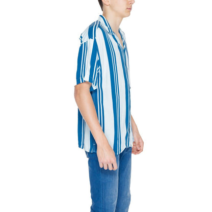 Jack Jones Blå Viskos Kortärmad