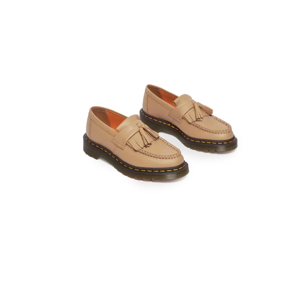 Beige läderplattform