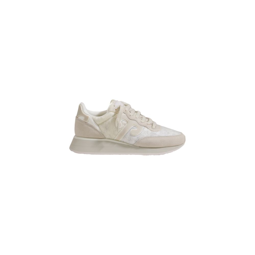 Krämfärgade ullsneakers