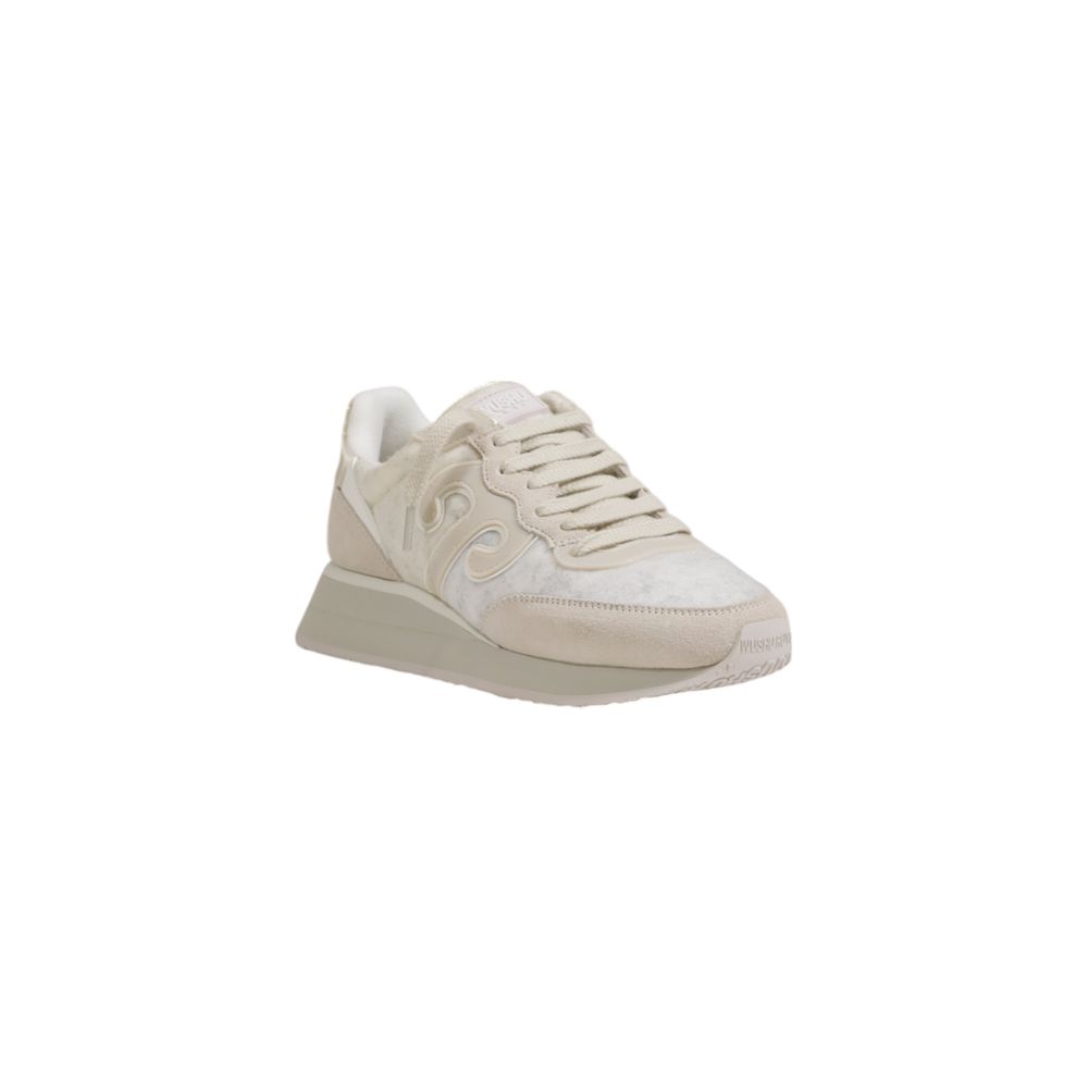 Kremfargede ullsneaker