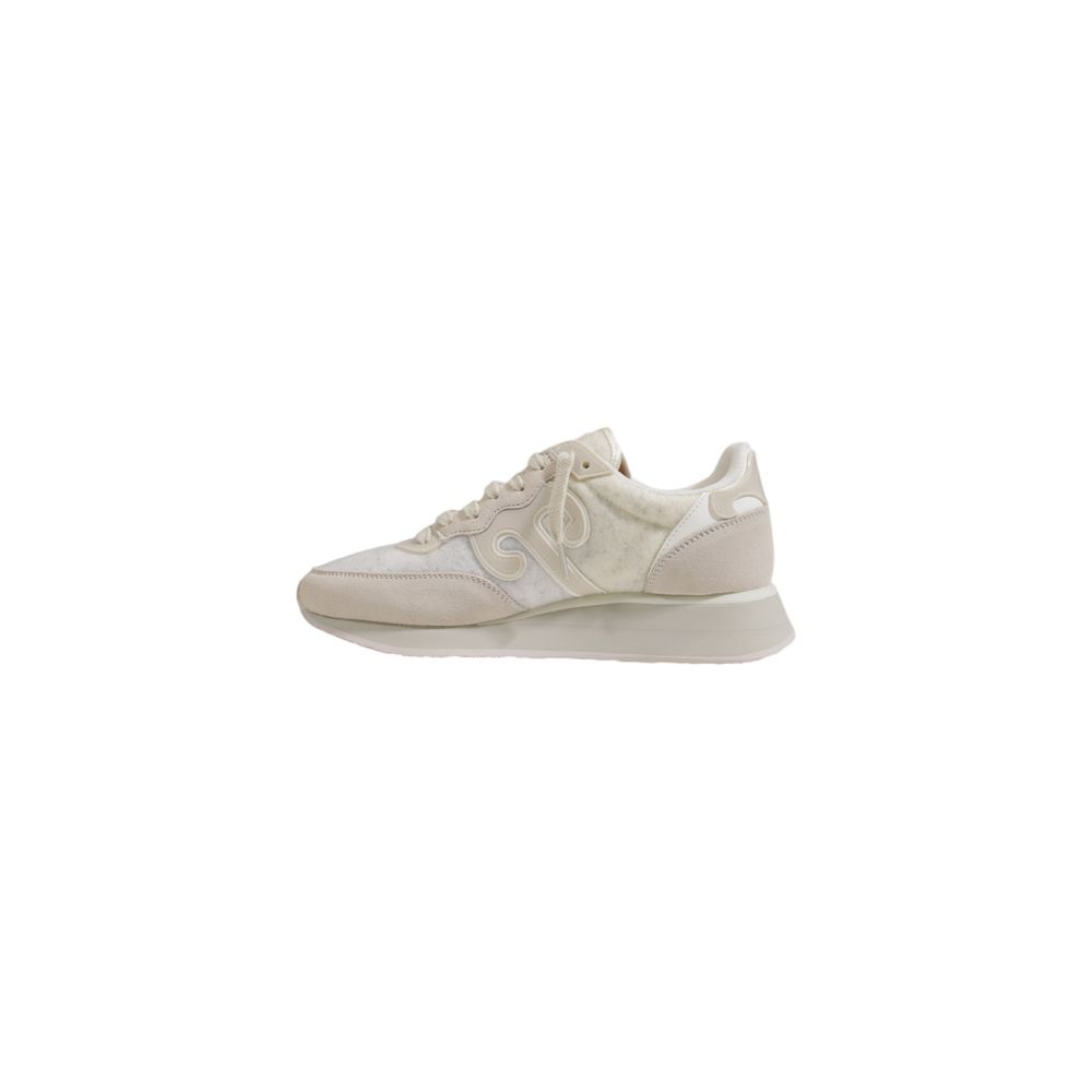 Krämfärgade ullsneakers