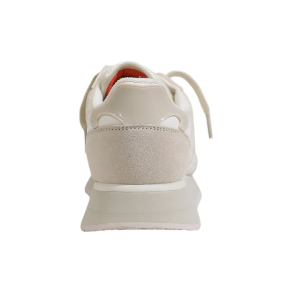 Krämfärgade ullsneakers
