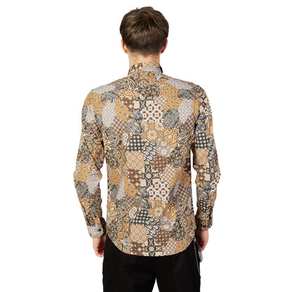 Gianni Lupo Beige Bomullsskjorta
