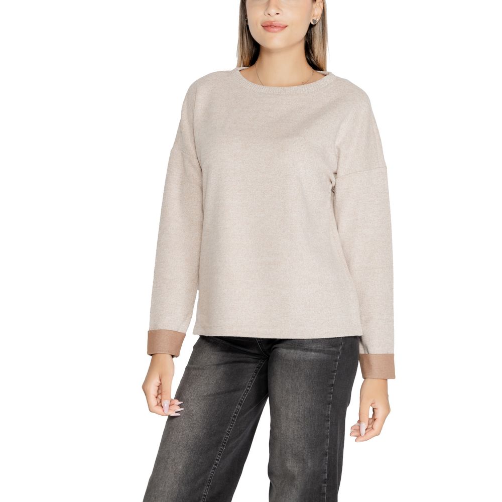 Street One Beige Viscose Sweatshirt