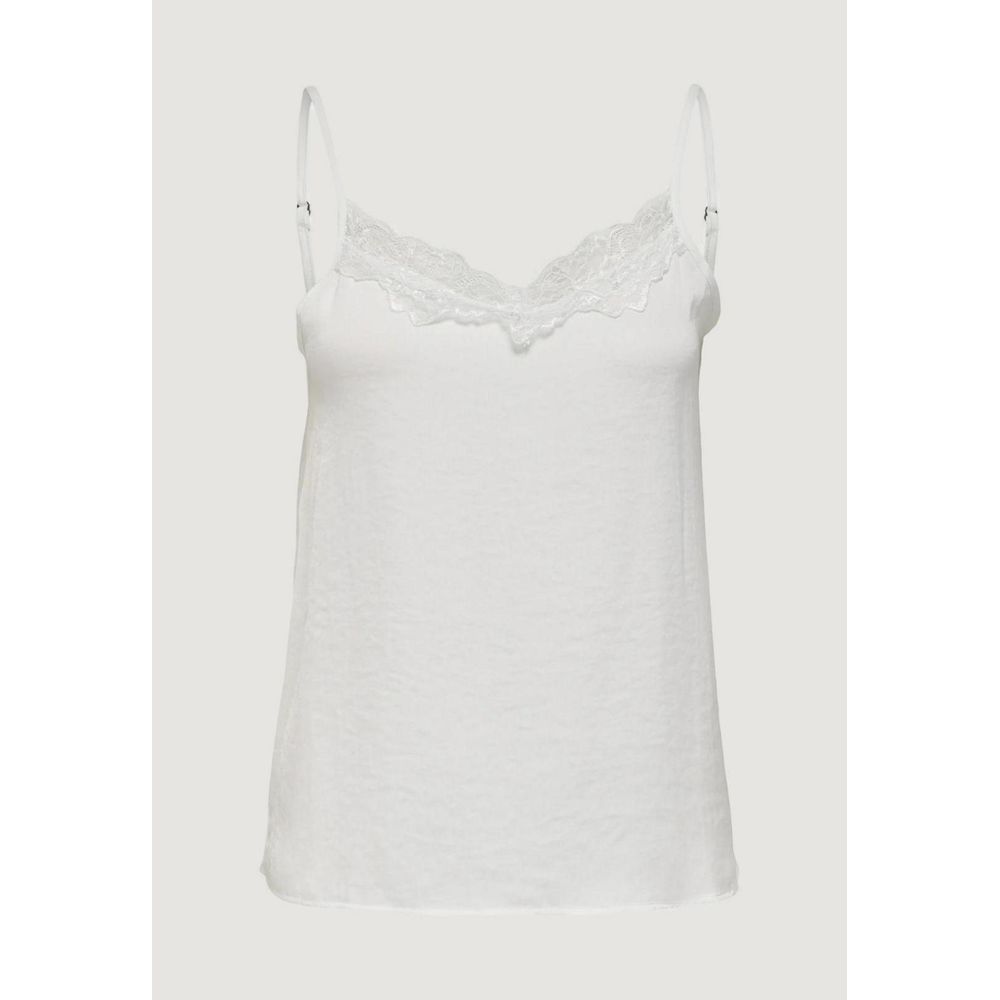 Jacqueline De Yong Hvit Polyester Tanktopp