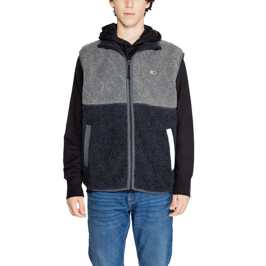 Tommy Hilfiger Jeans Svart återvunnen polyester ärmlös jacka