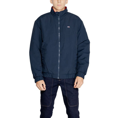 Tommy Hilfiger Jeans Blå Polyamidjackor &amp; Kappa