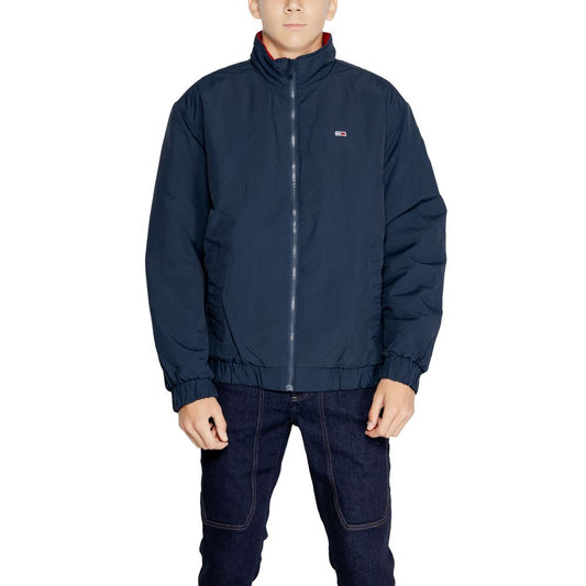 Tommy Hilfiger Jeans Blå Polyamidjackor &amp; Kappa