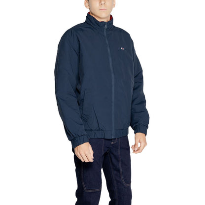 Tommy Hilfiger Jeans Blå Polyamidjackor &amp; Kappa